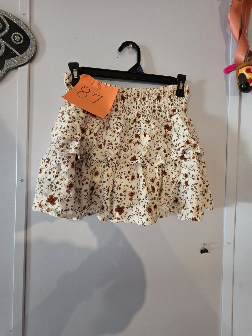 sincerely jules Elastic Waist Floral Skirt Size Medium
